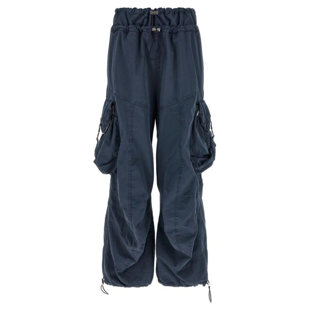 The Attico Blue Cotton Cargo Women's Pants